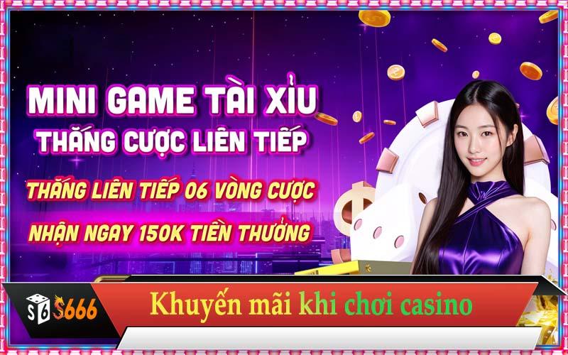 Khuyến mãi khi chơi casino